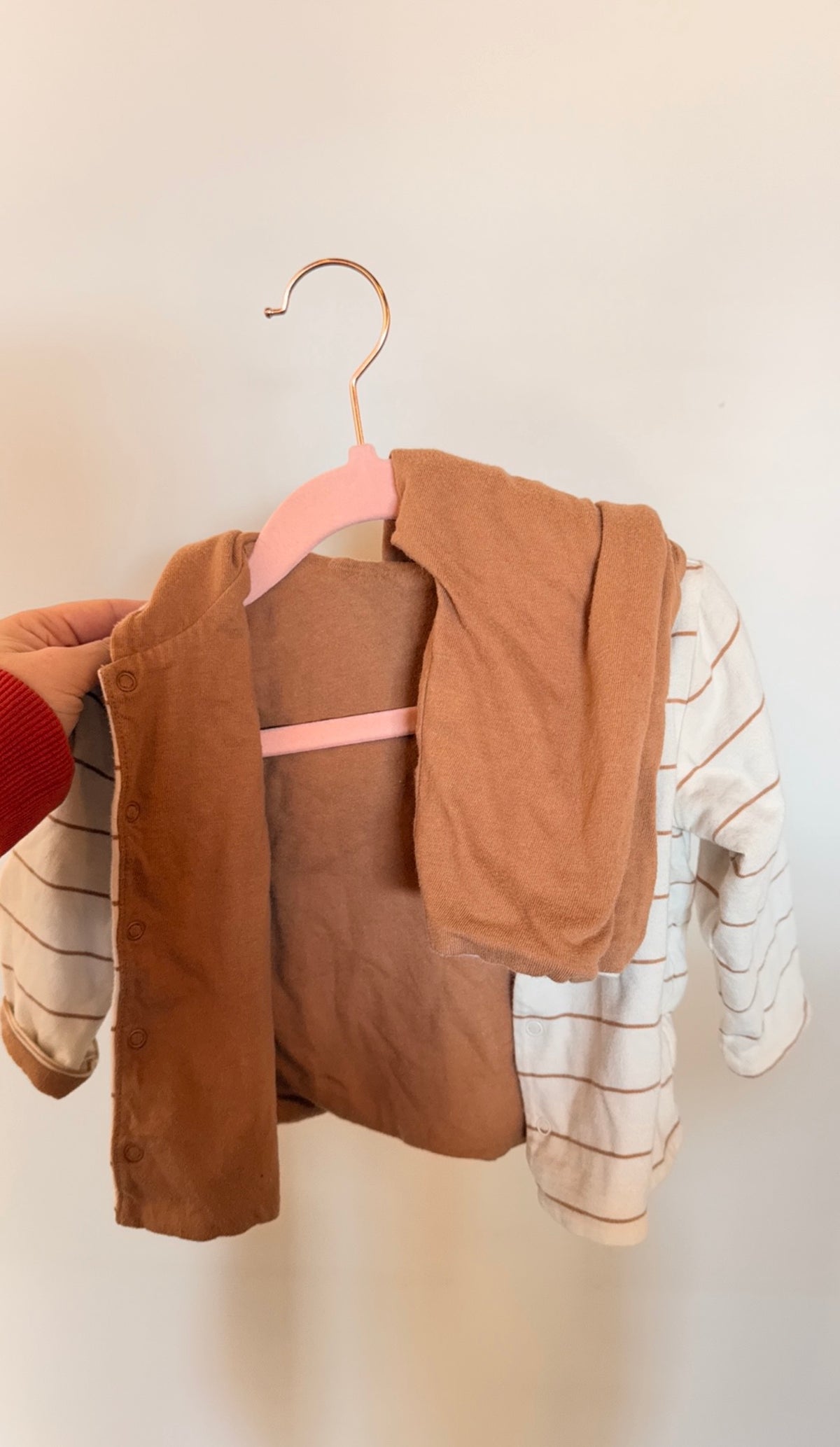 CC Consignment - Baby Gap - Reversible Two Piece Set (Beige Stripes/Solid Mustard) No Size