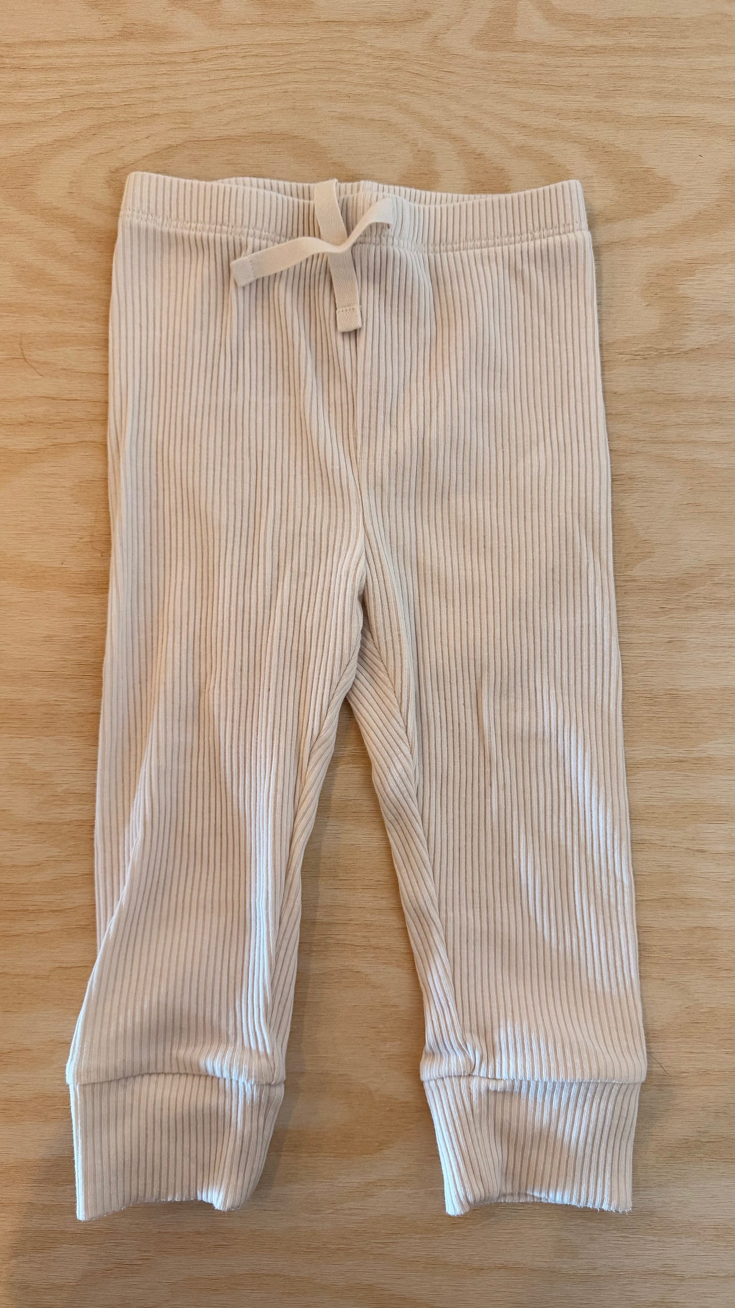 CD - Consignment - Baby Gap White Ribbed Pants 12-18M