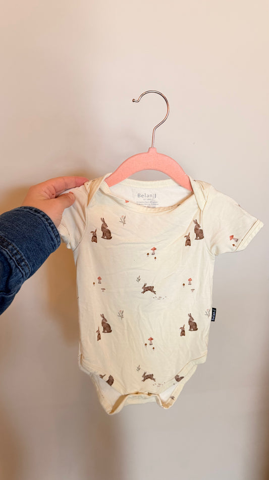 KD Consignment - BelanJ Cream Whimsical Bodysuit 12-18M