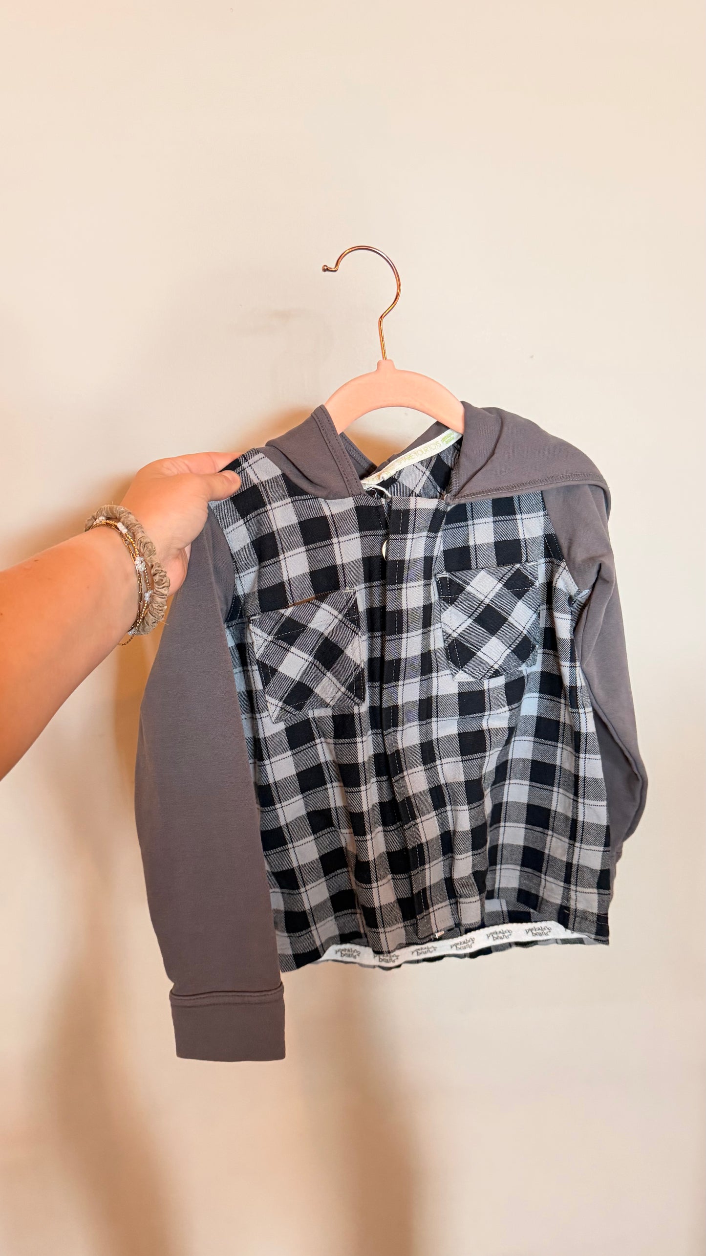 EM - Consignment - Peakaboo Bears - Plaid Hoodie - 2T