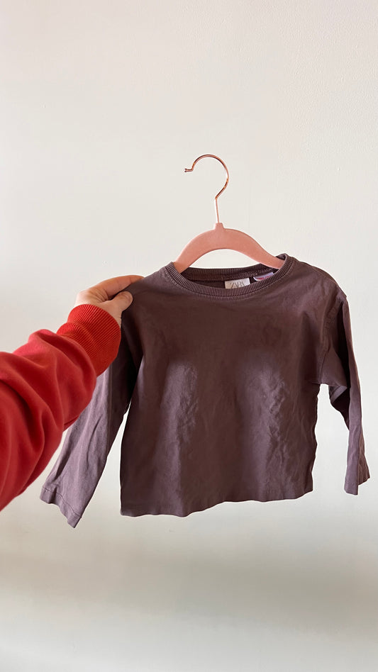 RJ - Consignment - Zara Plum Long Sleeve 2Y