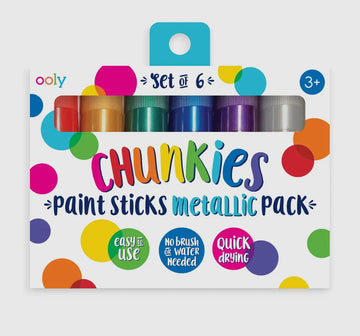 Ooly - Chunkies Paint Sticks Metallic - Set of 6