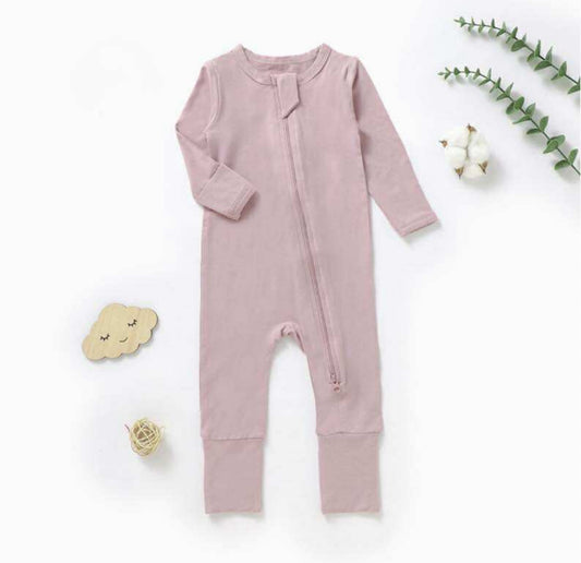 Poppy & Co - Bamboo Convertible Footie - Pink