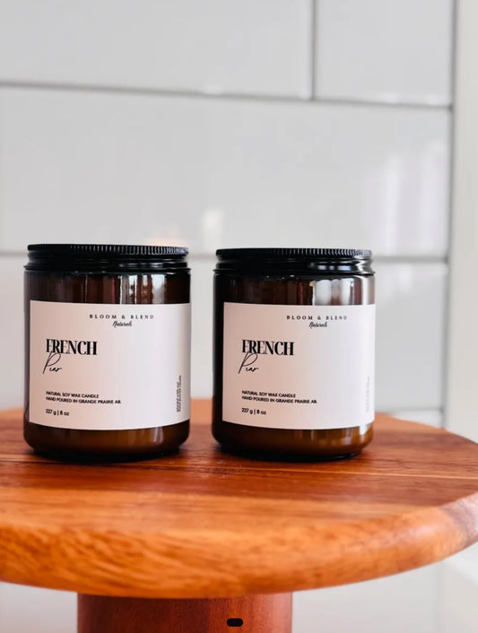 Bloom & Blend - French Pear Soy Wax Candle