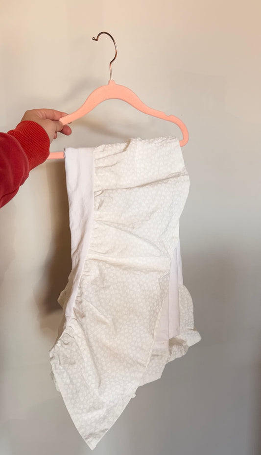 CC Consignment - Cream Hearts Crib Skirt