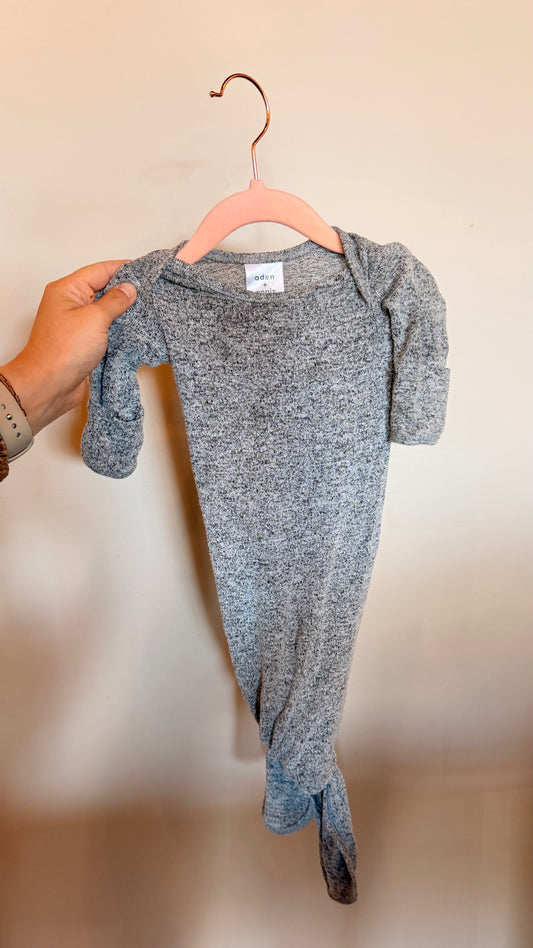 AL - Consignment - Aden + Anais - Grey Knot Gown