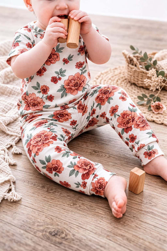 Teddy Little Apparel - Floral Joggers