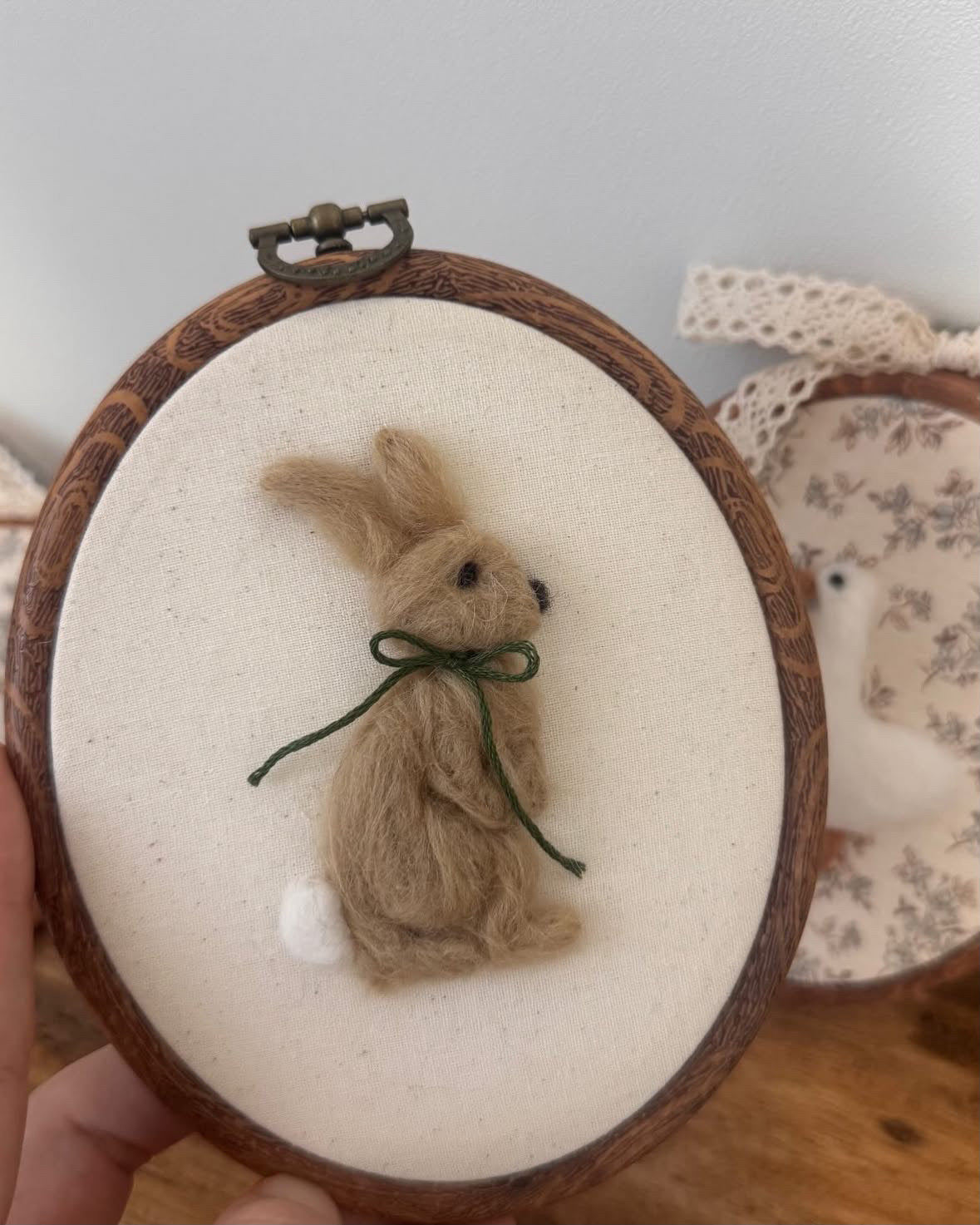 Stiched Keepsakes Co - Felted Rabbit