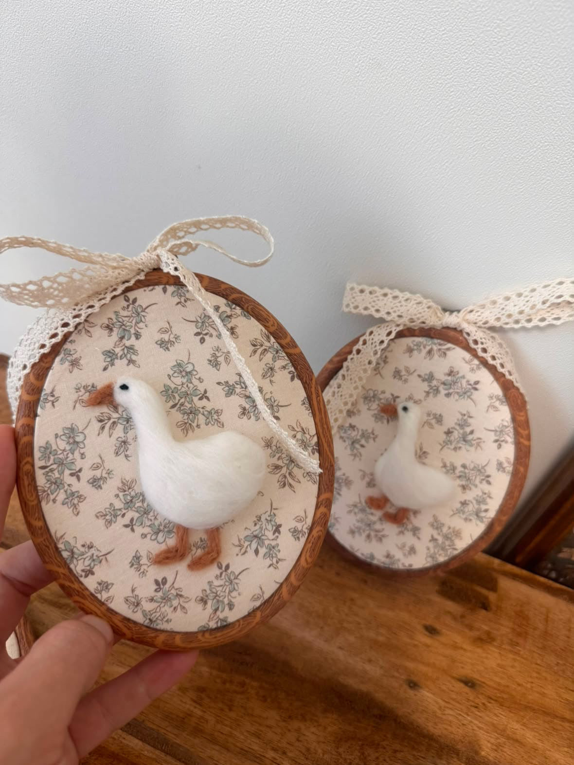 Stiched Keepsakes Co - Felted Floral Goose