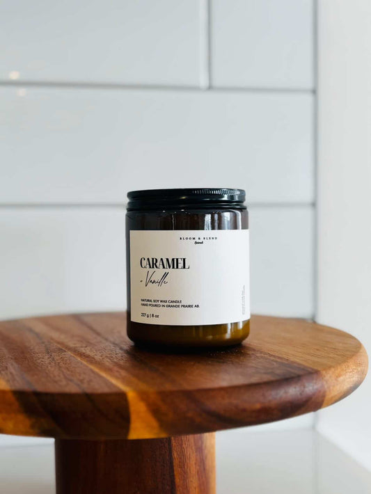 Bloom & Blend - Caramel Vanille Natural Soy Wax Candle