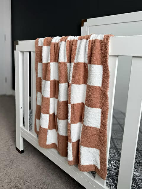 Little Aspen Baby Co - Cedar Checkered Plush Blanket