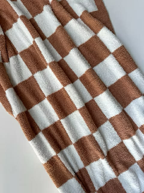 Little Aspen Baby Co - Cedar Checkered Plush Blanket