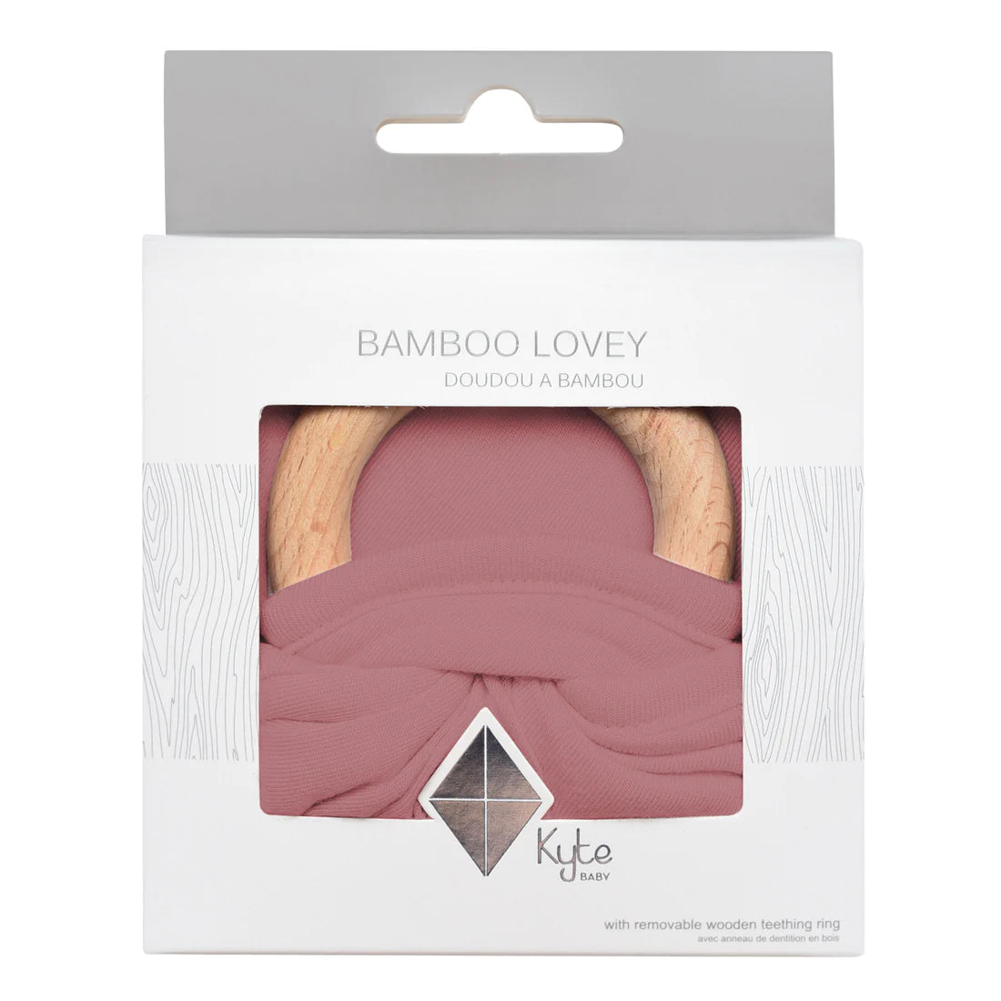 Kyte Baby - Lovey in Dusty Rose with Removable Teething Ring
