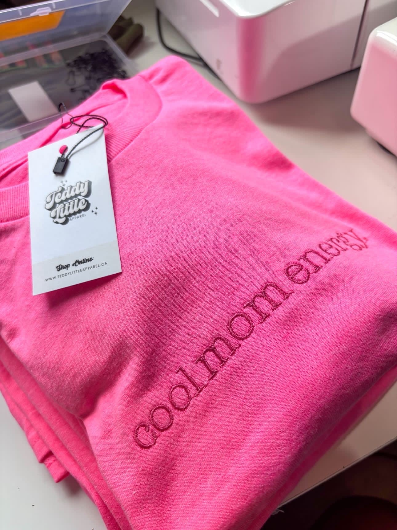 Teddy Little Apparel- Cool Mom Energy T-Shirt