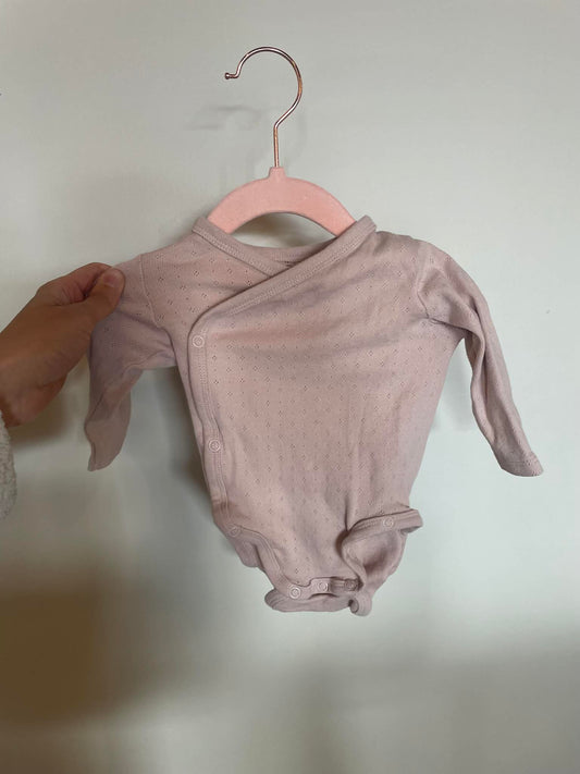 BH - Consignment - H&M Pink Kimono Onesie - 3M