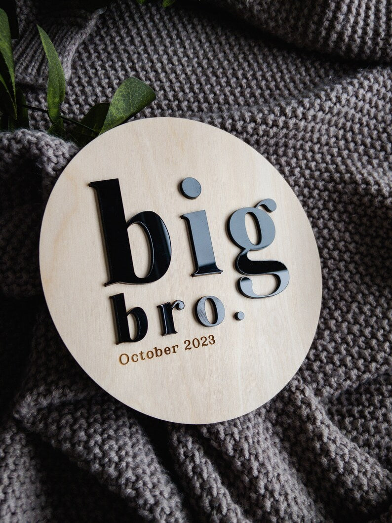 Sawdust & Stain - Big Bro/Big Sis Signs