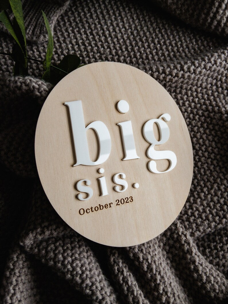Sawdust & Stain - Big Bro/Big Sis Signs