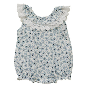 Mebie Baby - Blue Blossom Bubble Romper