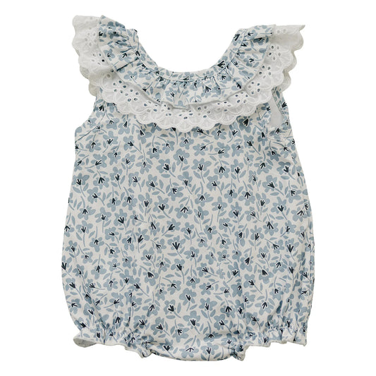Mebie Baby - Blue Blossom Bubble Romper