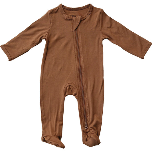 Mebie Baby - Rust Bamboo Zipper Sleeper