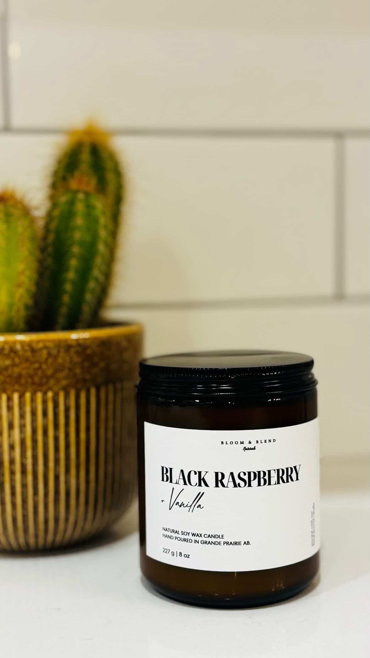 Bloom & Blend - Black Raspberry Vanilla Soy Wax Candle