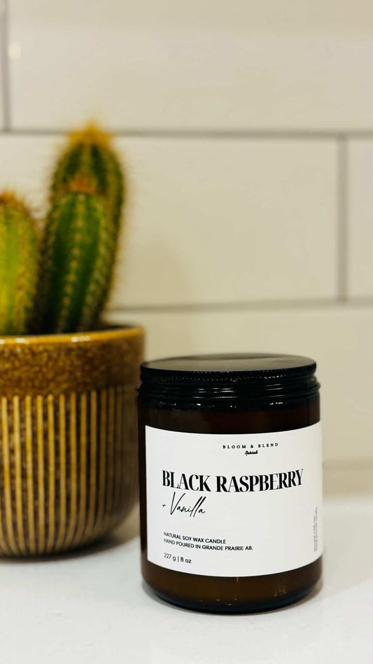 Bloom & Blend - Black Raspberry Vanilla Soy Wax Candle