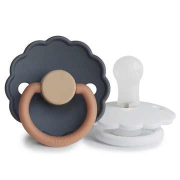 FRIGG Daisy Silicone Pacifier 2-Pack - Aurora/Bright White