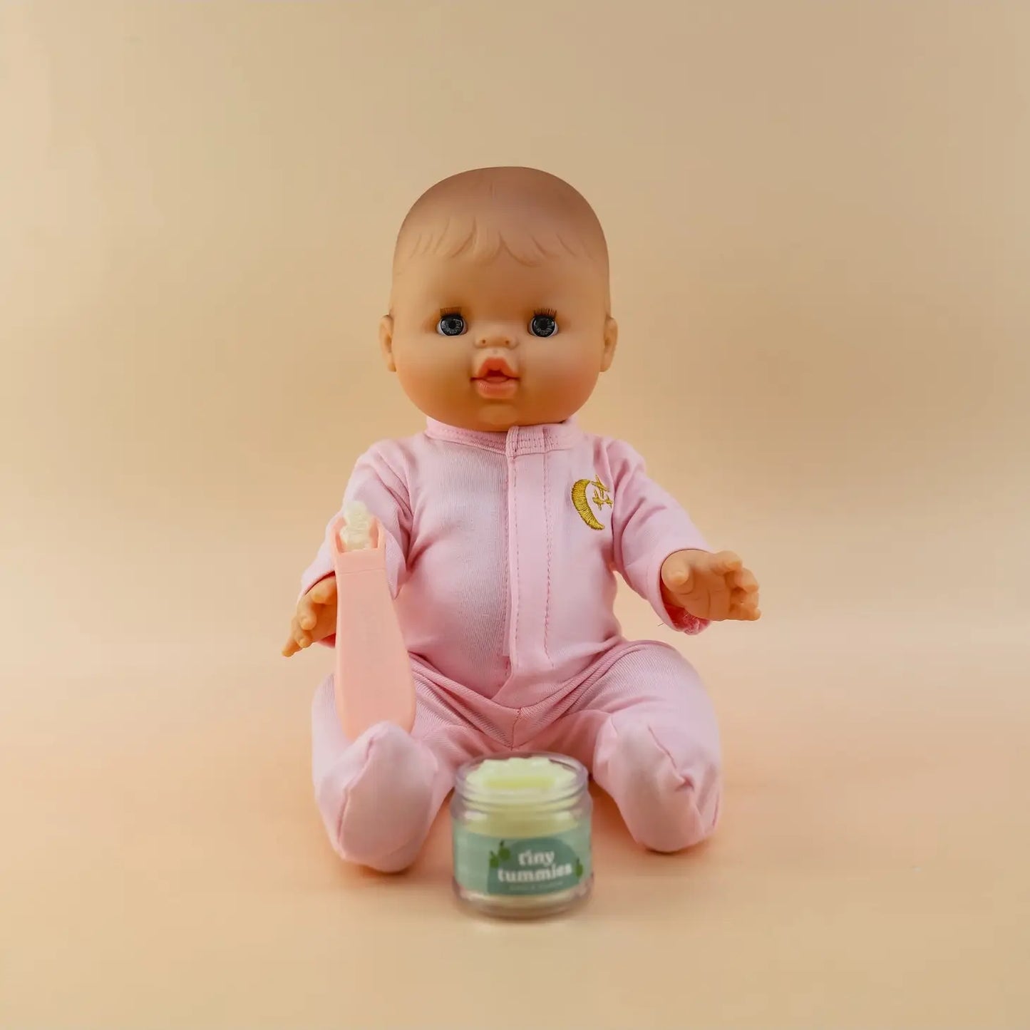Tiny Harlow - Tiny Tummies - Apple Jelly Food Jar and Spoon
