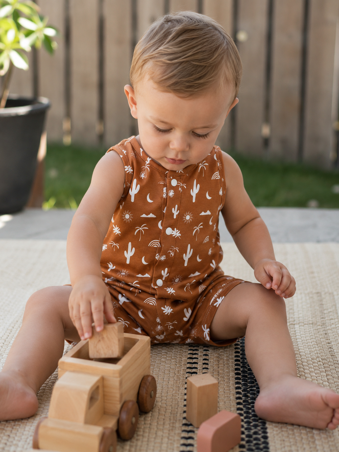 Pre Order - Teddy Little - Canyon Romper