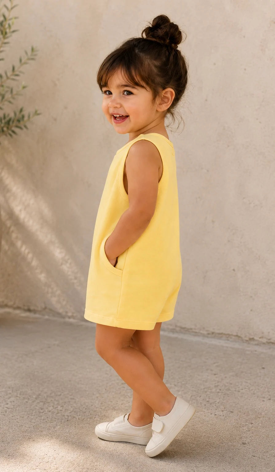 Pre Order - Teddy Little - Sunny Romper - Lemonade