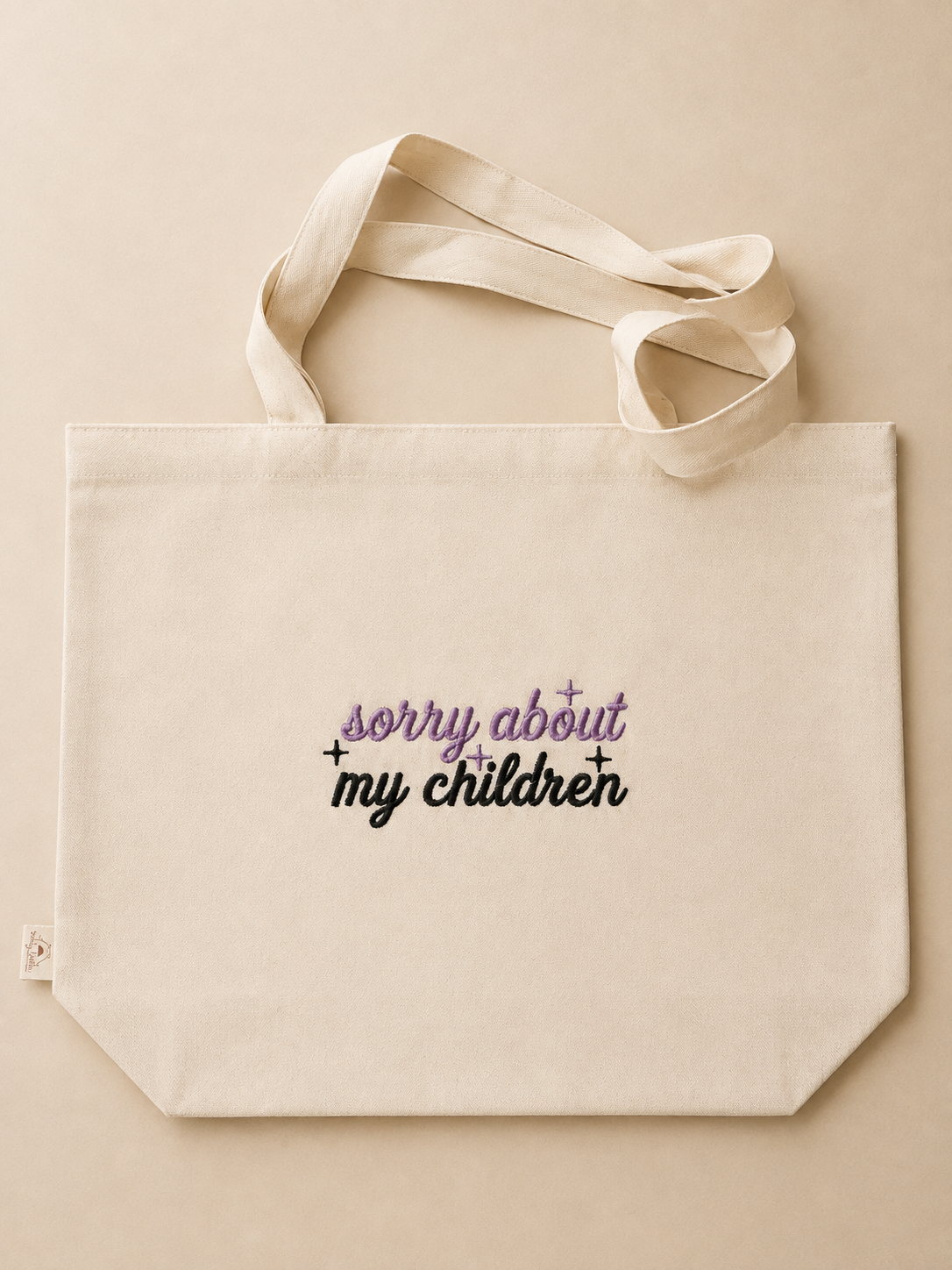 Pre Order - Teddy Little - Embroidered Tote Bag