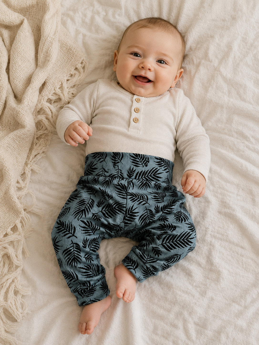 Teddy Little Apparel - Blue Plant Joggers