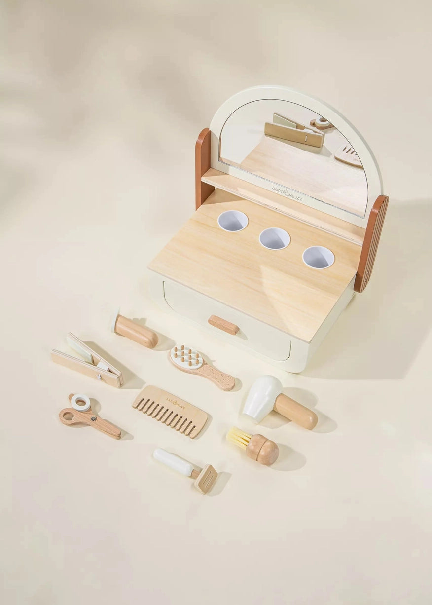 Coco Village - Wooden Beauty Station Playset and Accessories