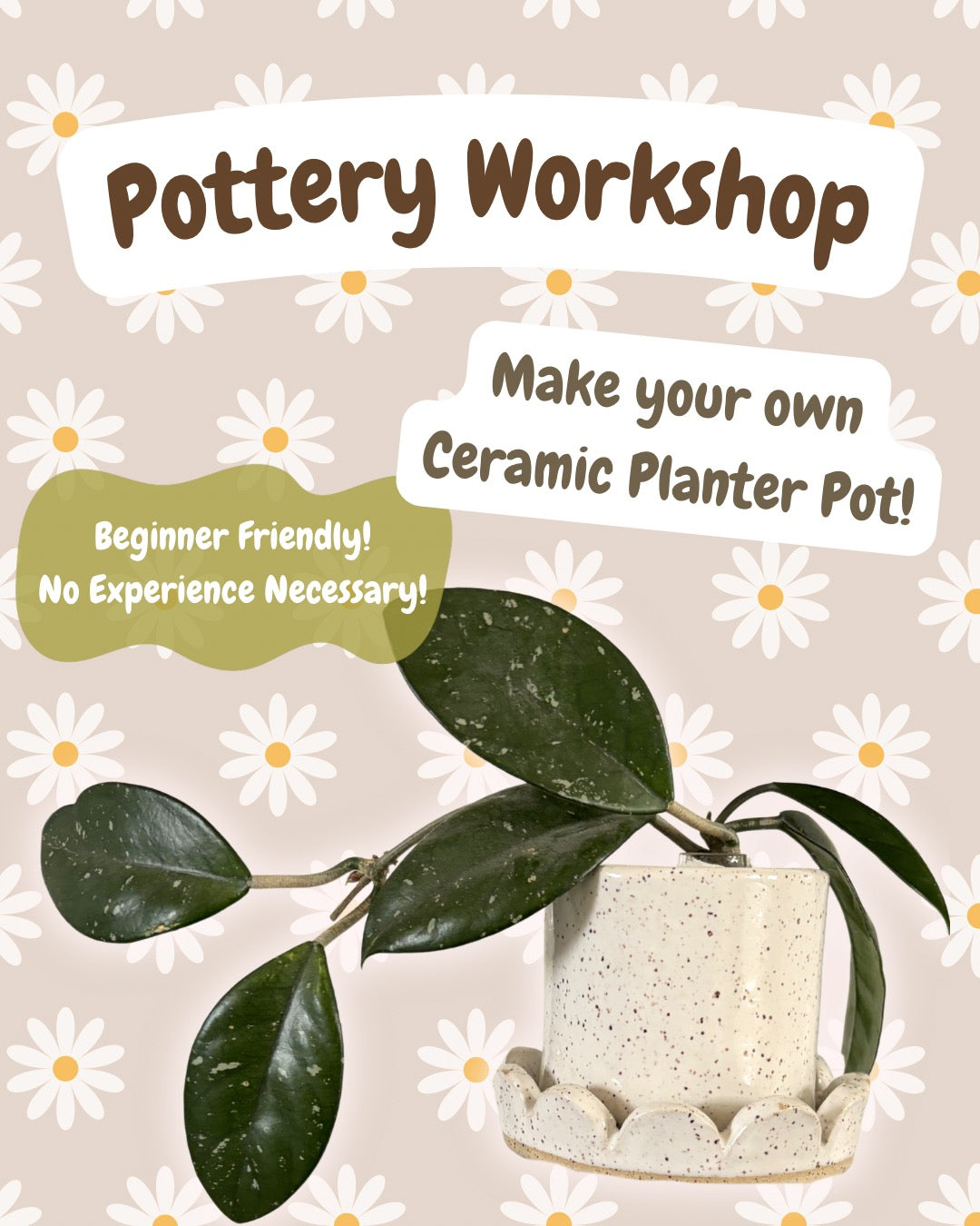 Frankie & Grae - Planter Pottery Workshop - July 8