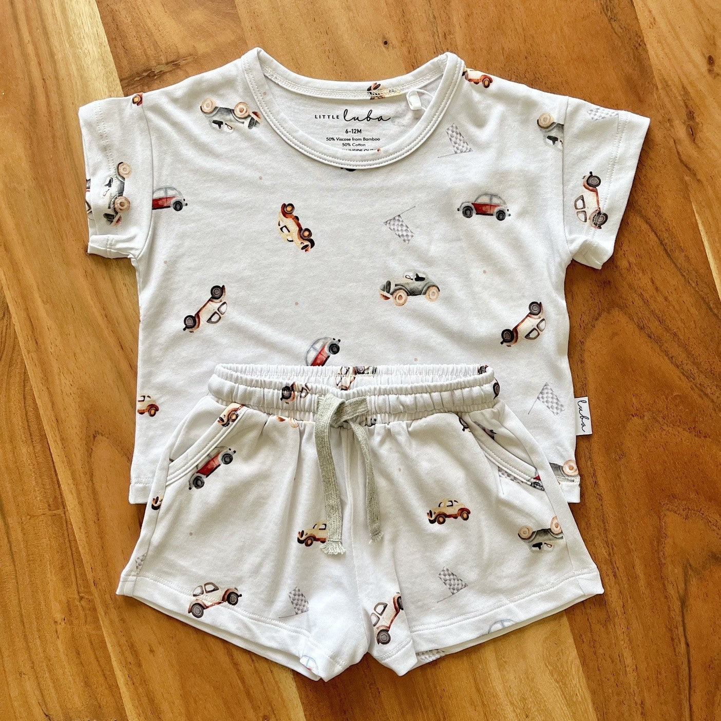 LITTLE LUBA - Classic Cars - Short Set