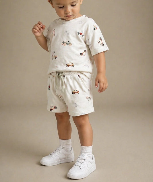 LITTLE LUBA - Classic Cars - Short Set