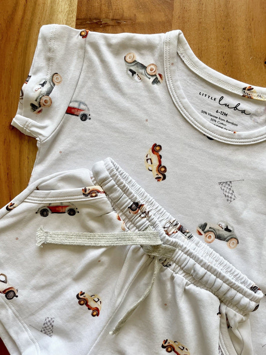 LITTLE LUBA - Classic Cars - Short Set
