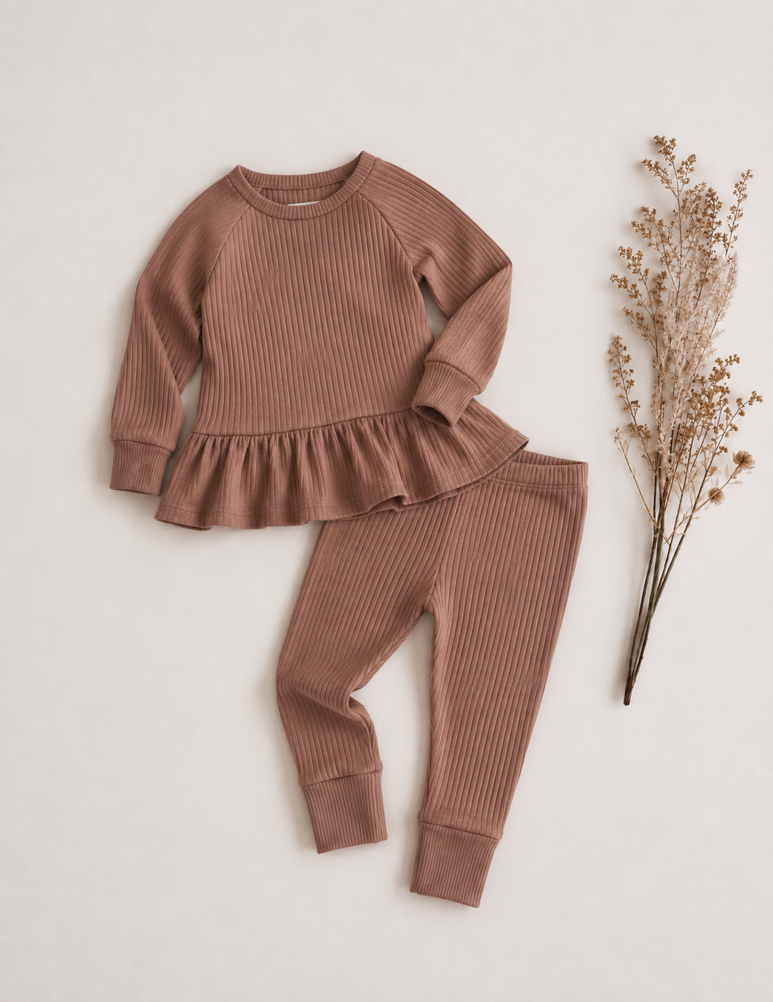 Pre Order - Teddy Little - Peplum Lounge Set