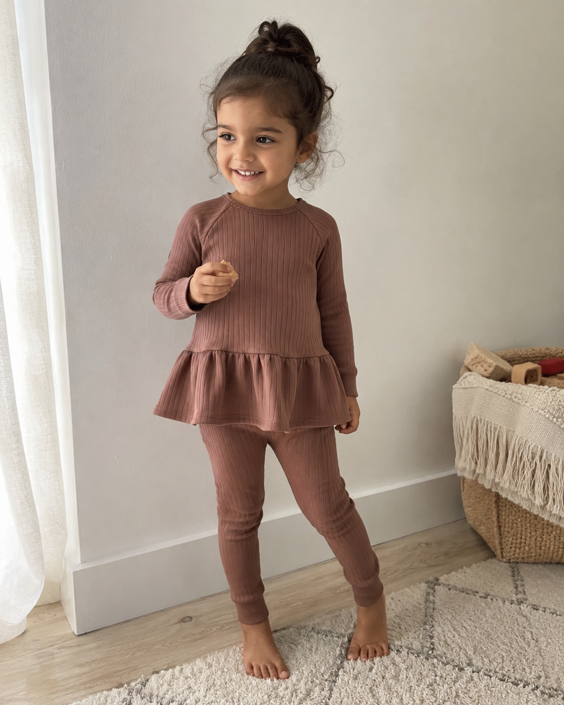 Pre Order - Teddy Little - Peplum Lounge Set