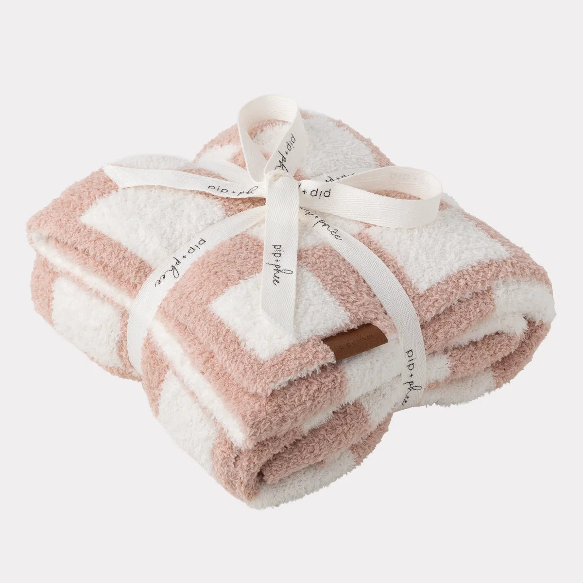 Consignment - NWT - Pink Check Plush Blanket - 30x40