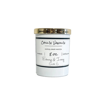 Ebony & Ivory - Chill'n Vanill'n - 8oz Candle