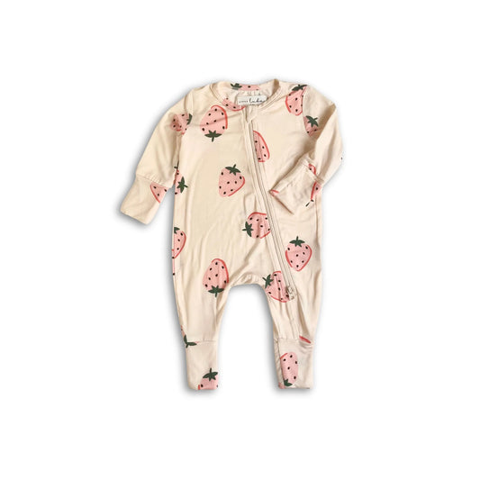 LITTLE LUBA - Strawberry - One Piece Zip
