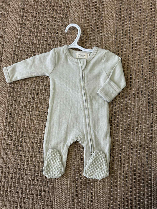 Poppy & Co - Organic Honeycomb Cotton Sleeper - Pistachio
