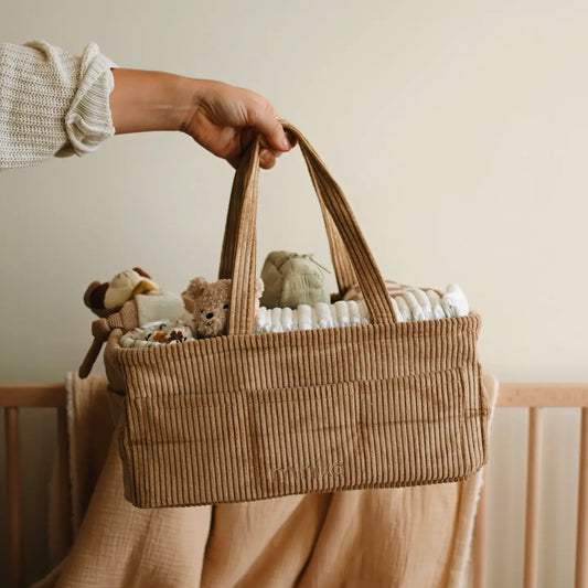 Minika - Diaper Caddy - Almond