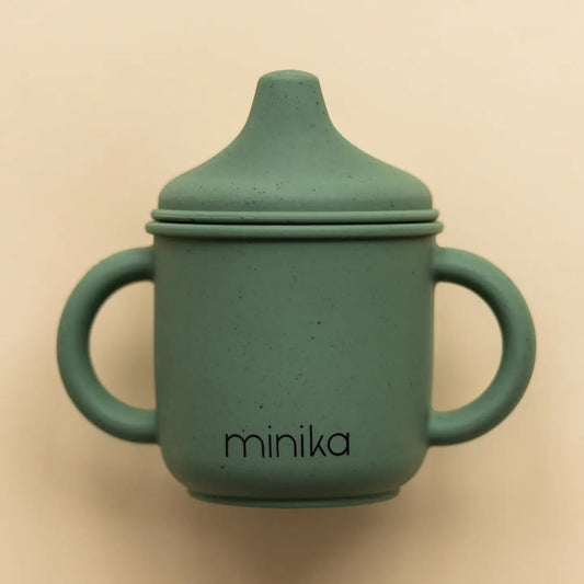 Minika - Silicone Sippy Cup - Leaf