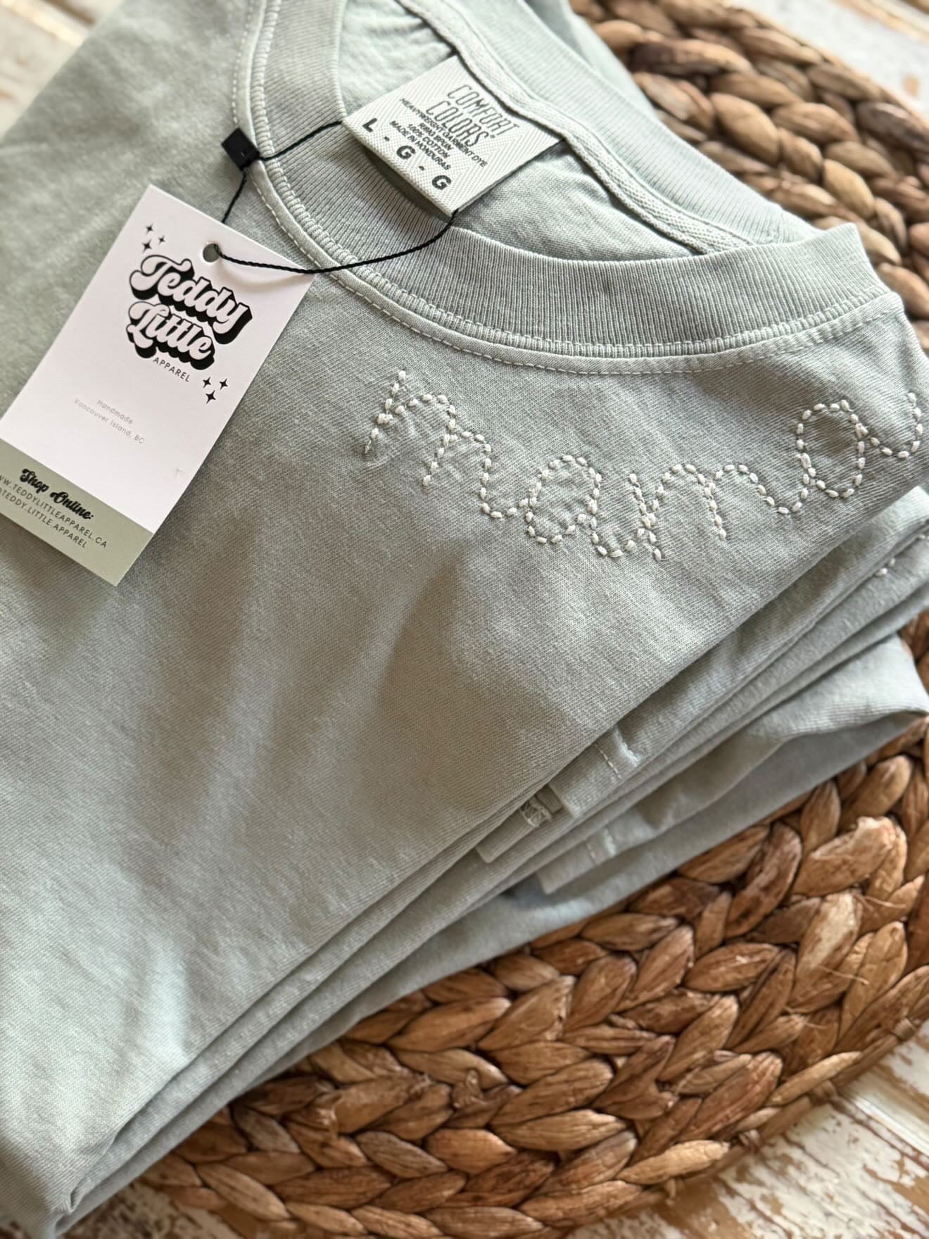 Teddy Little Apparel - Mama T Shirt - Sage