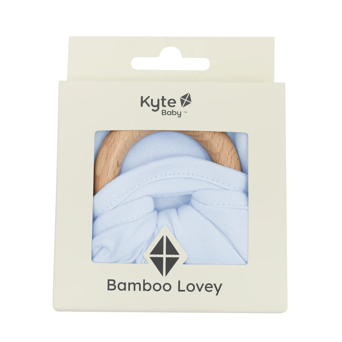 Kyte Baby - Lovey in Mist with Removable Wooden Teething Ring