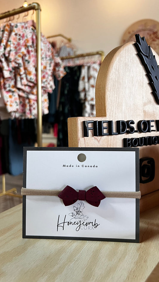 Honeycomb Cork - Dottie Headband - Wine