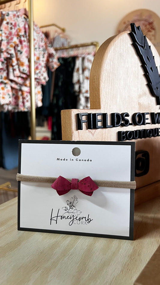 Honeycomb Cork - Dottie Headband - Very Berry
