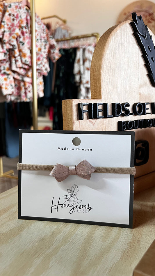 Honeycomb Cork - Dottie Headband - Light Pink